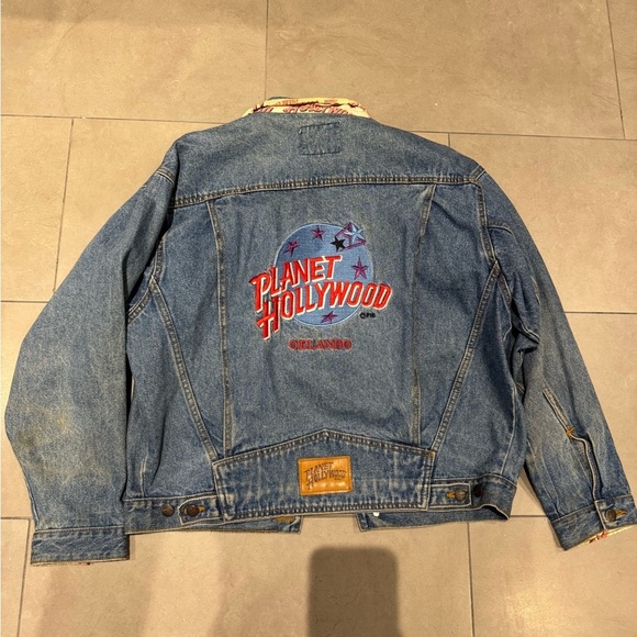 Other - Planet Hollywood Denim Jacket Sz M
